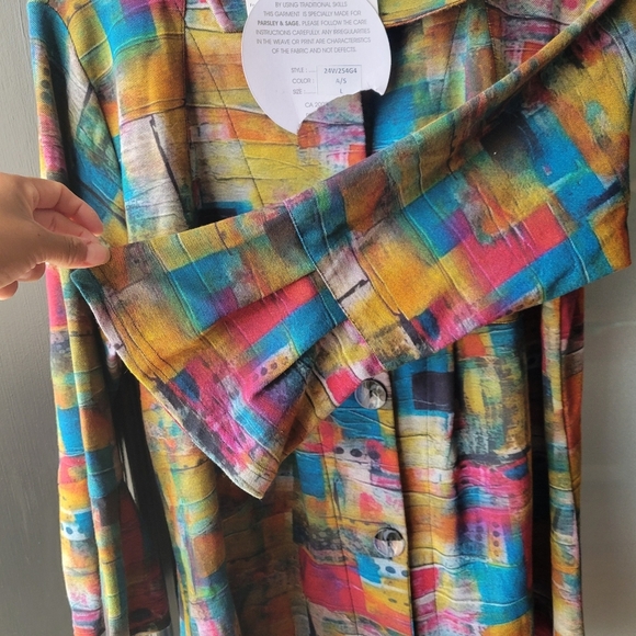 Parsley & Sage Multicolor Knit Jacket - Picture 8 of 9